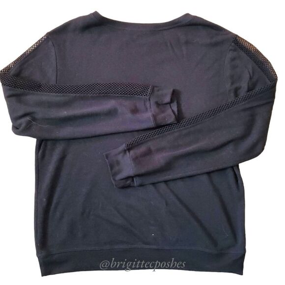 FLYWHEEL Black Meshed Sleeve Sweater - Picture 7 of 12